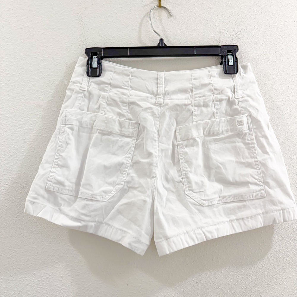 Anthropologie Maeve The Colette White Coquette Cottagecore Boho Retro Shorts 26 - Picture 4 of 6
